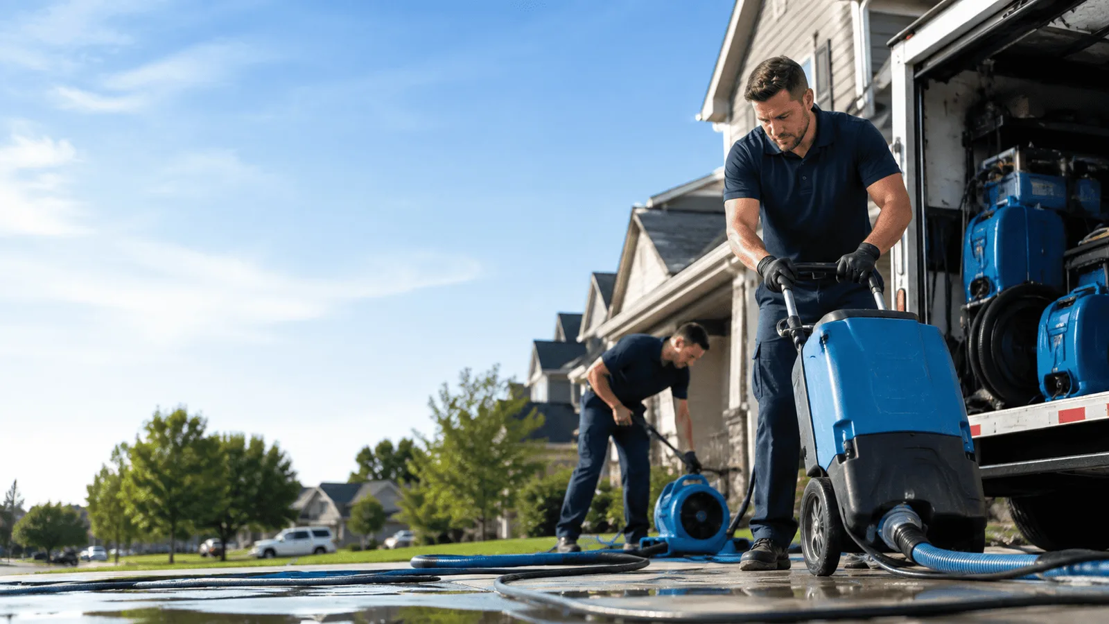 Pipe Leak Detection & Cleanup being performed in Altoona, AL
